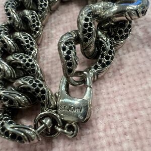 St. John Chunky Silver Bracelet